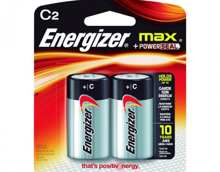 PILHA ENERG MAX MEDIA C2 8X6X2