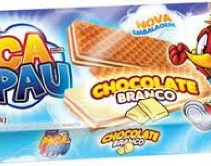 WAFFER P PAU CHOC BRANCO 40X115GR