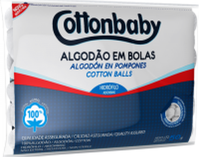 ALGODAO BOLA COTTONBABY BRANCO 50 GR 72X1
