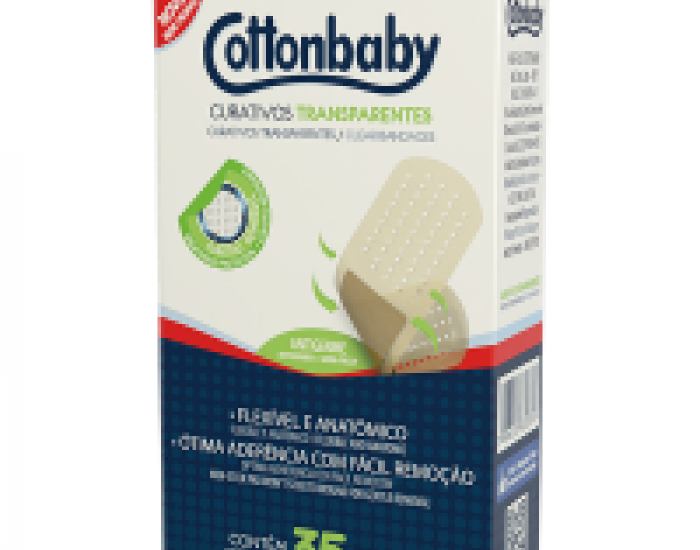 CURATIVO COTTONBABY TRANSPARENTE 36X1 35UN