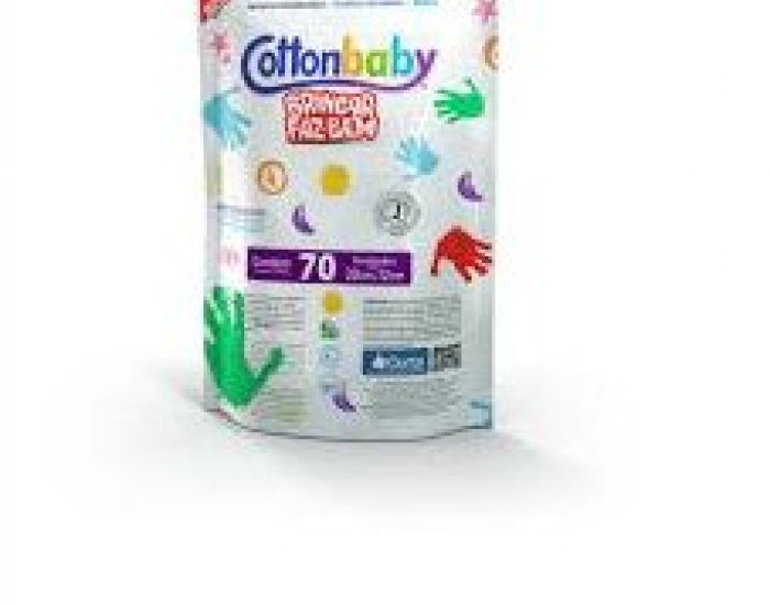 LENCO UM. COTTONBABY B. FAZ BEM REFIL 1X1 70UN