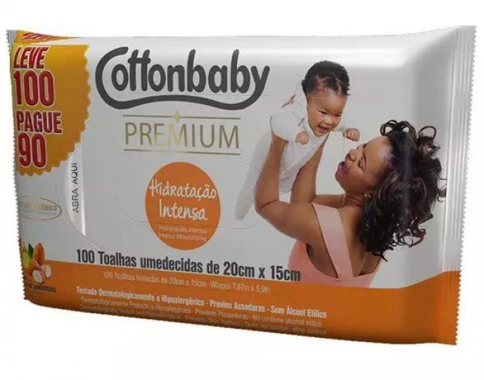 TOALHA UM. COTTONBABY PREM. HID INTENSA 1X1 L100 P