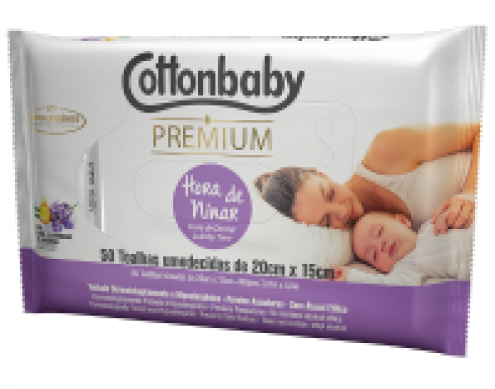 TOALHA UM. COTTONBABY PREM. HR DE NINAR 1X1 50UN