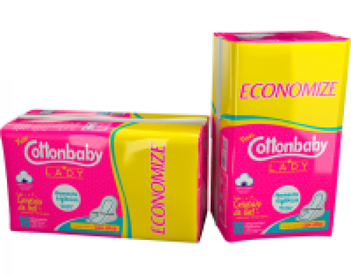 ABS. COTTONBABY LADY ECON SUAVE C ABAS 24X16UN