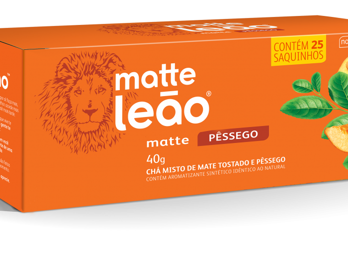 CHA MATTE LEAO PESSEGO 40GRX25UN CX30