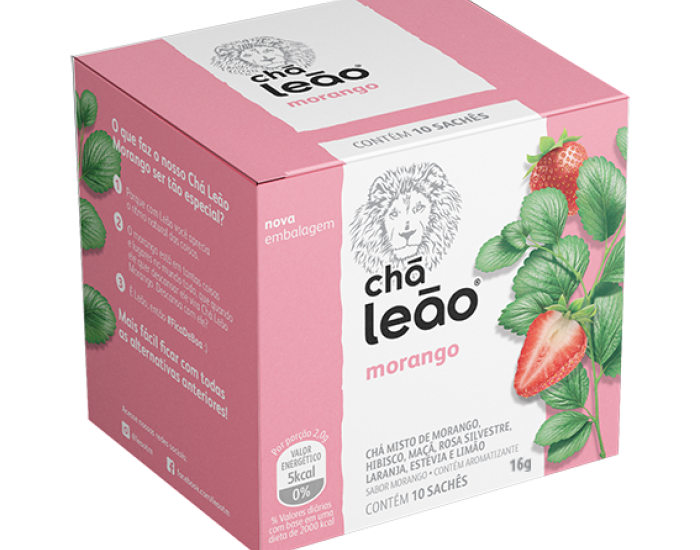 CHA LEAO FUZE MORANGO 2G 10UN CX10 20GR