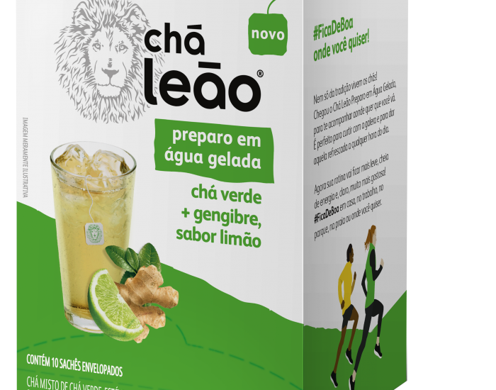 CHA GELADO LEAO VERDE/GENG/LIMAO 25GRX10UN