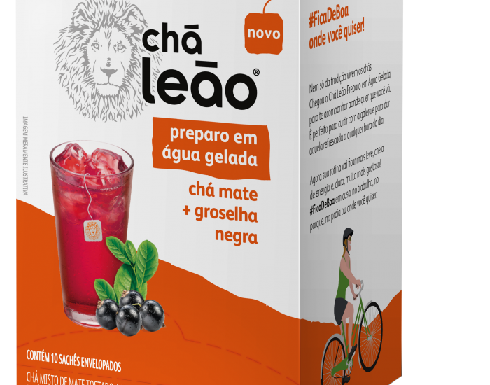 CHA GELADO LEAO MATE/GROSELHA NEGRA 25GRX10UN