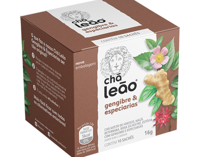 CHA LEAO GENGIBRE ESPECI 16RX10UN CX20