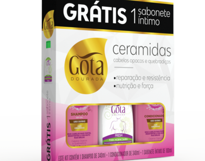 KIT SH E COND CERAMIDAS + 1 SAB INT FRESH 100ML