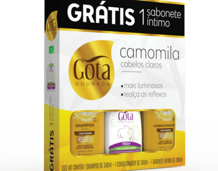 KIT SH E COND CAMOMILA + 1 SAB INT FRESH 100ML