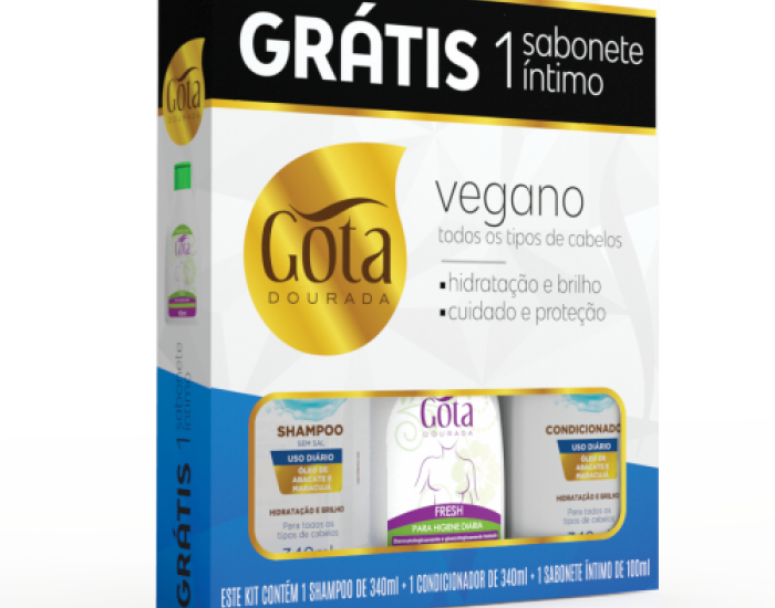 KIT SH E COND VEGANO + 1 SAB INT FRESH 100ML GD