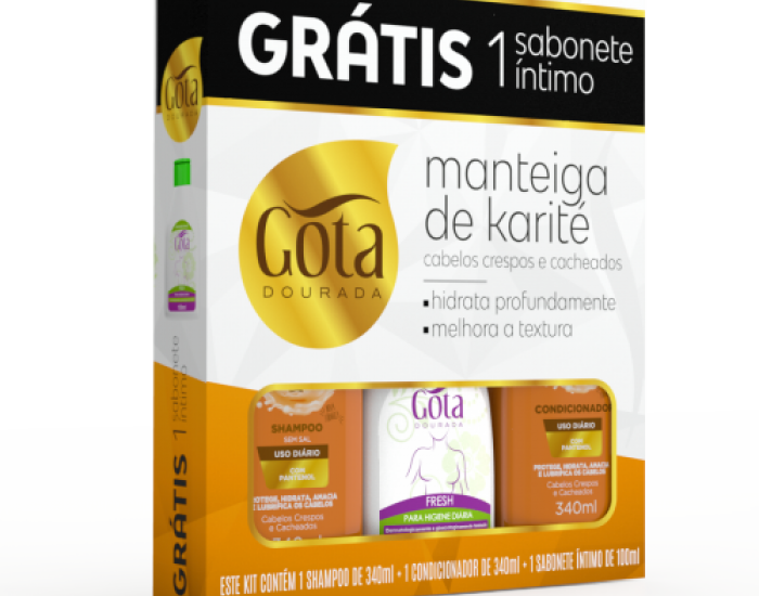KIT SH E COND MANT. KARITE + SAB INT FRESH 100ML G
