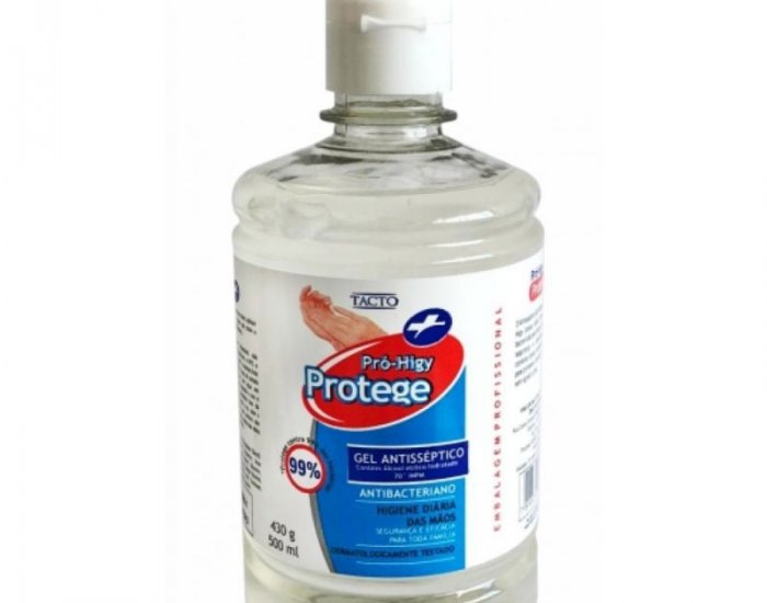 GEL ANTISSEPTICO PROTEGE 430G/500ML