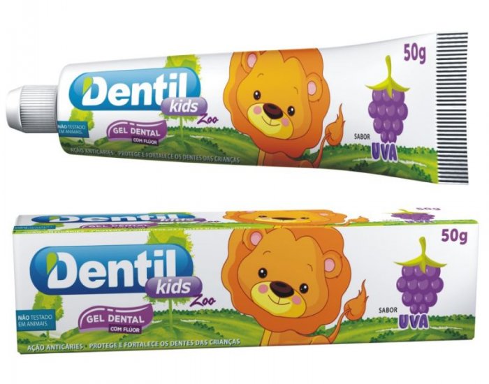 CREME DENTAL DENTIL KIDS ZOO UVA (GEL) 12X50GRS