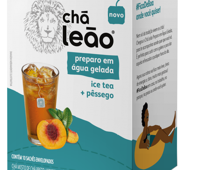 CHA GELADO LEAO ICE TEA/PESSEGO 25GRX10UN