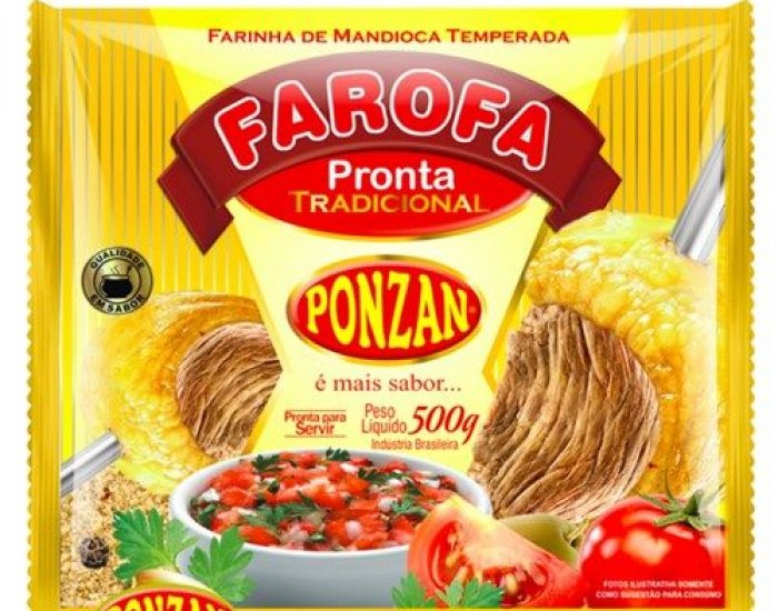 FAROFA PRONTA TRADICIONAL 12X500GR PONZAN