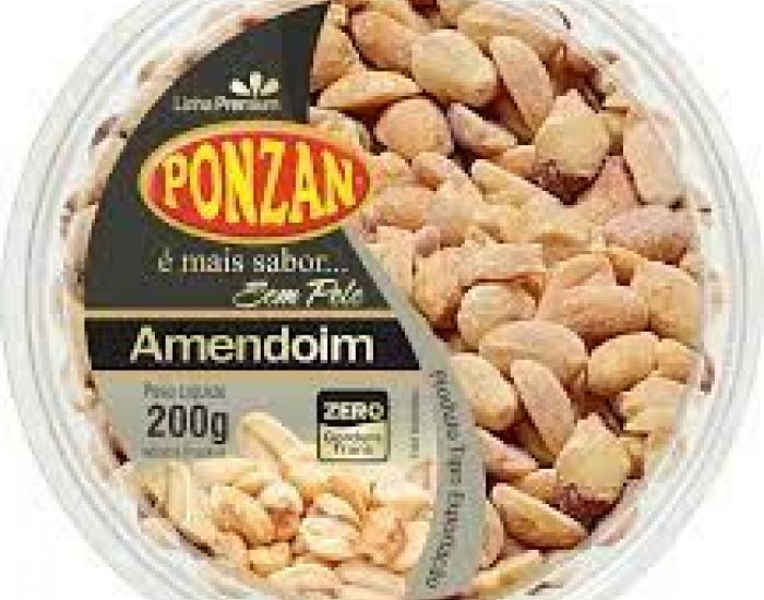 AMENDOIM SEM PELE 6X200GR PONZAN
